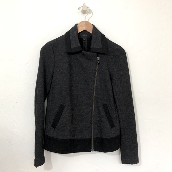 JCrew Stetch Motorcycle Jacket in Wool - Picture 2 of 13